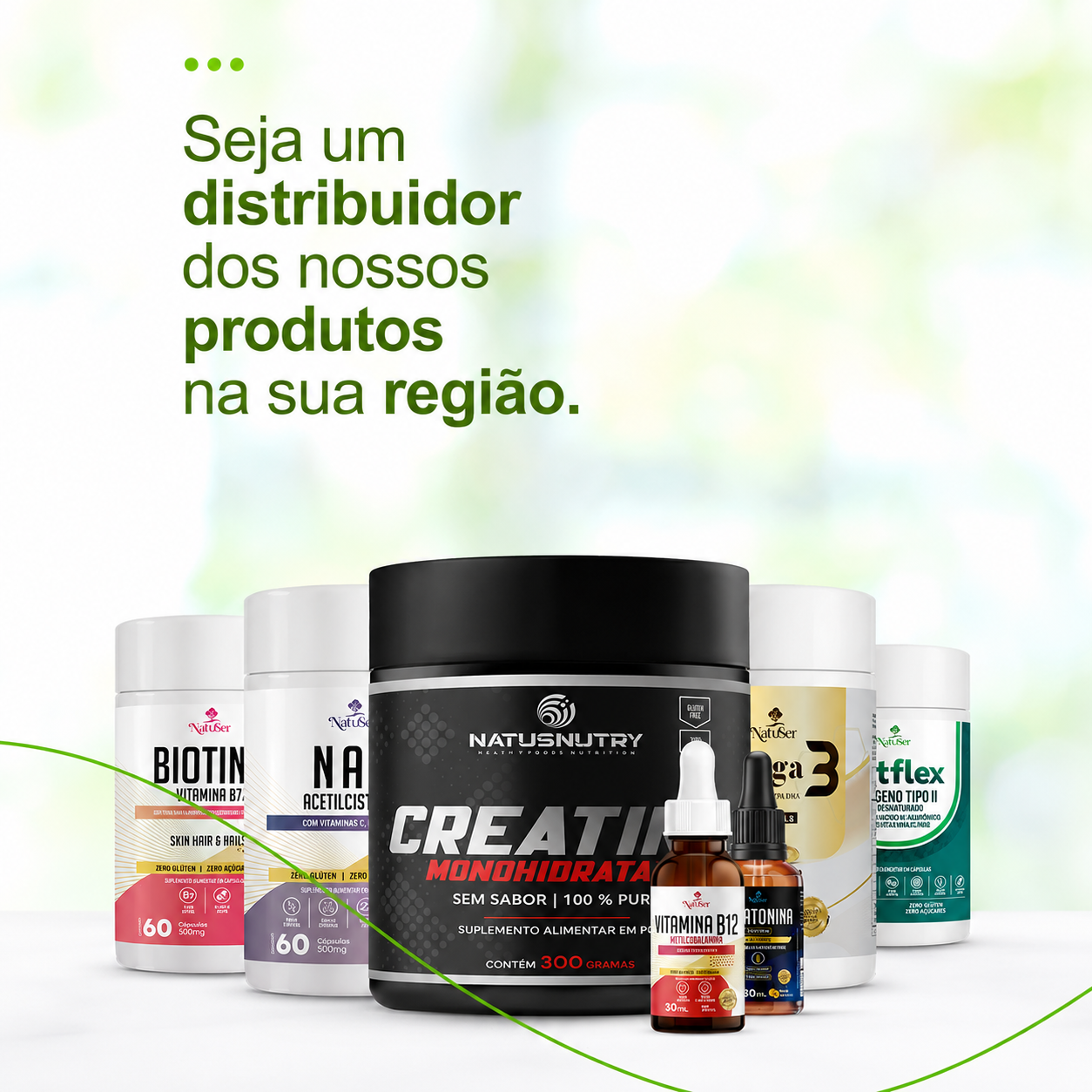 Linha de produtos Natuser